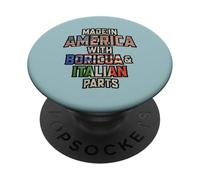 Puertorriqueño e Italiano Made In America Mix DNA Heritage Vi PopSockets PopGrip Adhesivo