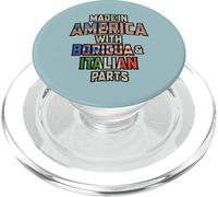 Puertorriqueño e Italiano Made In America Mix DNA Heritage Vi PopSockets PopGrip para MagSafe