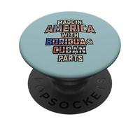 Puertorriqueño y Cubano Made In America Mix Heritage Vintage PopSockets PopGrip Adhesivo