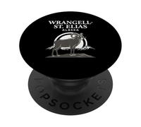 Puesta de Sol de Wrangell-St. Elias Alaska PopSockets PopGrip Adhesivo