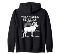 Puesta de Sol de Wrangell-St. Elias Alaska Sudadera con Capucha