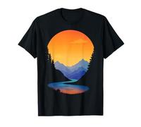 Puesta de Sol del río Camiseta