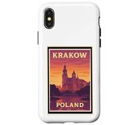 Puesta de sol en Cracovia Polonia Amanecer Amanecer Amanecer Viaje Arte Gráfico Carcasa para iPhone X/XS
