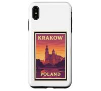 Puesta de sol en Cracovia Polonia Amanecer Amanecer Amanecer Viaje Arte Gráfico Carcasa para iPhone XS Max