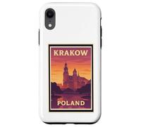 Puesta de sol en Cracovia Polonia Amanecer Amanecer Amanecer Viaje Arte Gráfico Carcasa para iPhone XR