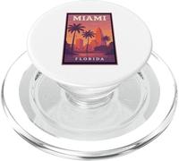 Puesta de sol en Miami Florida Amanecer Amanecer Amanecer Viajes Gráfico PopSockets PopGrip para MagSafe