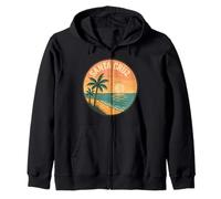 Puesta de sol en Santa Cruz California, Playa de Santa Cruz, Santa Cruz Sudadera con Capucha