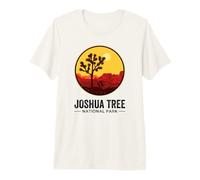 Puesta de Sol Retro del Desierto de California en el Parque Nacional Joshua Tree Camiseta Premium