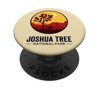 Puesta de Sol Retro del Desierto de California en el Parque Nacional Joshua Tree PopSockets PopGrip Adhesivo