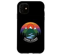 Puesta de Sol Retro en Three Peaks, Scafell Pike, Ben Nevis, Snowdon Carcasa para iPhone 11