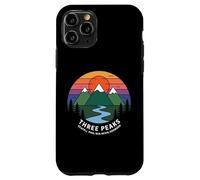 Puesta de Sol Retro en Three Peaks, Scafell Pike, Ben Nevis, Snowdon Carcasa para iPhone 11 Pro