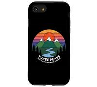 Puesta de Sol Retro en Three Peaks, Scafell Pike, Ben Nevis, Snowdon Carcasa para iPhone SE (2020) / 7/8