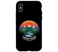 Puesta de Sol Retro en Three Peaks, Scafell Pike, Ben Nevis, Snowdon Carcasa para iPhone X/XS