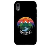 Puesta de Sol Retro en Three Peaks, Scafell Pike, Ben Nevis, Snowdon Carcasa para iPhone XR