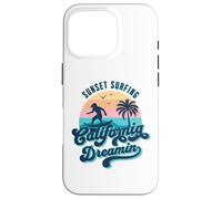 Puesta de Sol Surfing California Dreamin USA Surfista Carcasa para iPhone 16 Pro