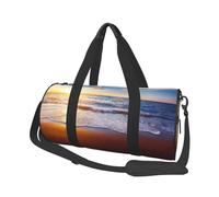 Puesta de Sol y Playa, Bolsa de Viaje de Gran Capacidad, Bolso Redondo, Bolsa de Viaje Deportiva, Bolsa de Mano, Bolsa de Fitness