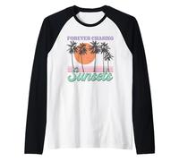 Puestas de Sol para Siempre Persiguiendo Camiseta Manga Raglan