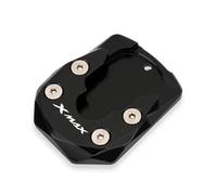 Puesto de estacionamiento Extensión Pata Cabra Motocicleta Almohadilla Protectora para Yamaha XMAX300 Xmax 300 X-MAX X-MAX300 2023 2024 2025(Black 2)