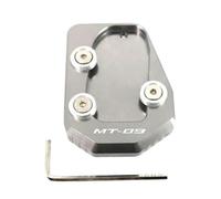 Puesto de estacionamiento Extensor Pata Cabra Motocicleta Almohadilla Soporte Lateral para Yamaha MT-09 XSR900 Tracer 900 Sport FZ-09 2013-2016(Gray1)