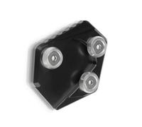 Puesto de estacionamiento Soporte Lateral Motocicleta Placa Extensión Almohadilla Pata Cabra para Honda GROM MSX125 MSX 125 2014 2015(Nero)