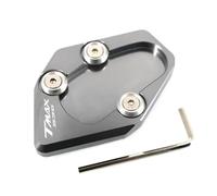 Puesto de estacionamiento Soporte Lateral Motocicleta Placa Extensión Almohadilla Pata Cabra para Yamaha TMAX530 T-MAX530 TMAX 530 T-MAX 2015 2016(Grey)