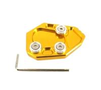 Puesto de estacionamiento Soporte Lateral para Motocicleta Placa Extensión Almohadilla Pata Cabra para BMW S1000RR S1000 RR S 1000RR 2009-2018(Jaune)