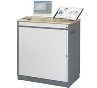 Puesto de trabajo para ordenador RAU, H x A x P 1100 x 1030 x 660 mm