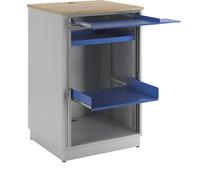 Puesto de trabajo para ordenador RAU, H x A x P 1100 x 720 x 660 mm