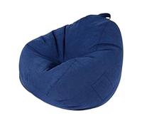 Puf azul para adultos y adolescentes, puf portátil plegable para almacenamiento de juguetes en interiores y exteriores, 110 x 120 cm, decoración elegante y funcional