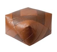 Puf cuadrado de piel sintética cómoda para sofá perezoso para el suelo, perfecto para sofá, elegante puf