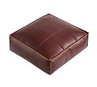 Puf cuadrado marroquí de piel sintética para sofá, puf, cojín de suelo, sofá perezoso, elegante y cómodo