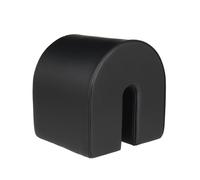 Kristina Dam Studio Asiento puf Curved Cuero negro