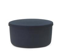 Puf de Almacenamiento Hide Grande Acero Azul
