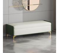 Puf de almacenamiento para dormitorio, banco de almacenamiento tapizado con patas doradas, banco de almacenamiento para entrada, sala de estar, banco otomano al final de la cama, asiento de pasillo