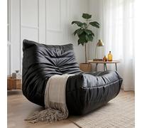 Puf de ante suave con soporte para la espalda, espuma viscoelástica para dormitorio, rincón de lectura, dormitorio, sala de estar