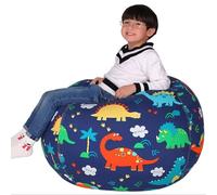Puf de Peluche, Bolsa Almacenamiento Juguetes Felpa, Bolsa Frijoles Lona, Puff Almacenamiento Animales Peluche, Cómodo Suave Ahorra Espacio, para Que Los Lean, Puede Llenar con Juguetes (Algodón)