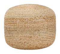Puf de Yute con Relleno de Bolas de Gomaespuma EPS - 45 x 30 cm - Hecho a Mano - Complemento Perfecto para tu Hogar