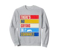 Puf divertido con texto en inglés "There's No Crying In Cornhole" Sudadera
