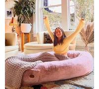 Puf extra grande y esponjoso, impermeable, lavable, de piel sintética, cama suave y cómoda para perros gigantes y adultos, ideal para relajación y comodidad