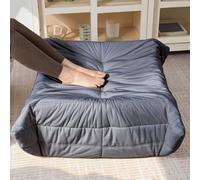 Puf otomano extragrande de 29.5 x 27.5 pulgadas, reposapiés de espuma viscoelástica, sofá esquinero suave para sala de estar, dormitorio, dormitorio y apartamento, asiento cómodo para adultos