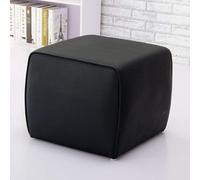 Puf otomano grande de cuero para sala de estar, reposapiés tapizado, mesa auxiliar, banco de zapatos para dormitorio