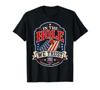 Puf Patriotic Cornhole In The Hole We Trust USA Camiseta