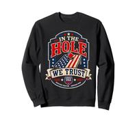Puf Patriotic Cornhole In The Hole We Trust USA Sudadera