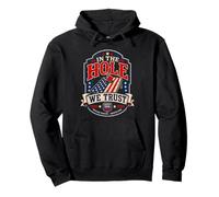 Puf Patriotic Cornhole In The Hole We Trust USA Sudadera con Capucha