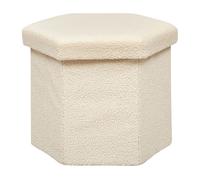 Puf plegable hexagonal jako rizo marfil