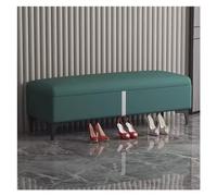 Puf rectangular de almacenamiento de tela para entrada, reposapiés tapizado con tapa con bisagras, taburete de cama de 100 cm, otomano versátil para sala de estar y dormitorio