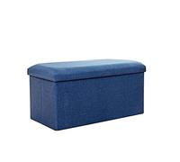 Puf rectangular moderno de 31 x 31 x 31 cm, reposapiés suave, taburete decorativo versátil, elegante asiento bajo para decoración elegante del hogar y soluciones de almacenamiento