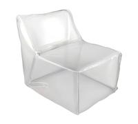 Puf transparente de almacenamiento de animales de peluche, bolsa de frijol impermeable con cremallera para organizar juguetes de peluche, organizador de juguetes impermeable para habitación de los