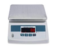 PUFAHAU Báscula Digital De Plataforma De 30 Kg, Balanza Electrónica Industrial, Protección Ip65 contra Líquidos, Alta Precisión, con Función De Cero Y Desbloqueo Led, I(3 Kg/0,5 G)