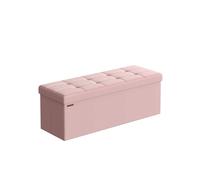 Puff Almacenaje 38 x 110 x 38 cm Marrón Camello